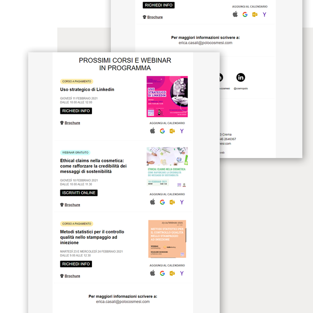 Gestione newsletter Milano Lodi Crema Brescia - rgweb