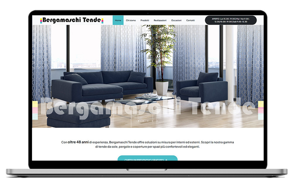 Bergamaschi Tende - sito negozio